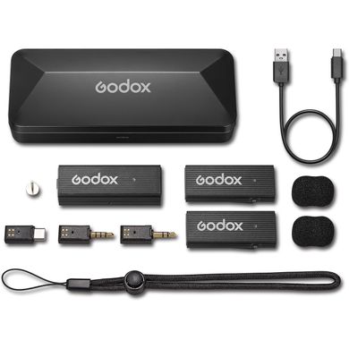 Фотографія - Мікрофонна система Godox MoveLink Mini UC Kit2 (Black)