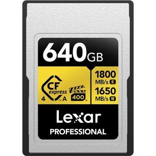 Фотография - Карта памяти Lexar Professional GOLD CFexpress 4.0 Type A (LCAGOLD)