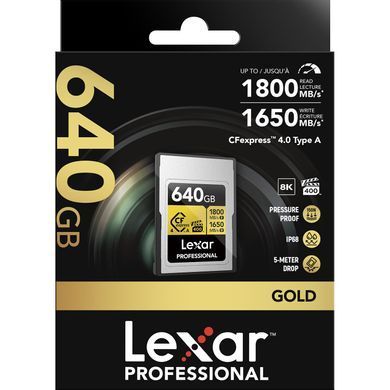 Фотография - Карта памяти Lexar Professional GOLD CFexpress 4.0 Type A (LCAGOLD)