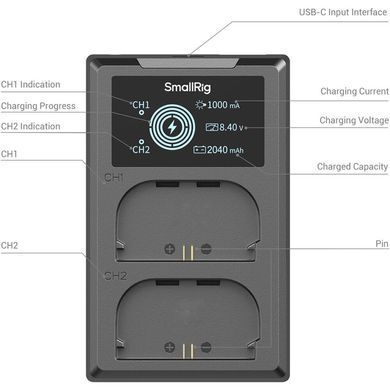 Фотография - Зарядное устройство SmallRig E6P-BR26 + 2 аккумулятора (5409)