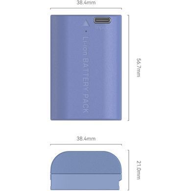 Фотографія - Акумулятор SmallRig LP-E6P USB-C (2520mAh, Blue) 5406