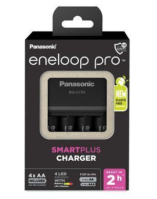 Фотографія - Зарядний пристрій Panasonic Eneloop BQ-CC55+4AA 2500mAh