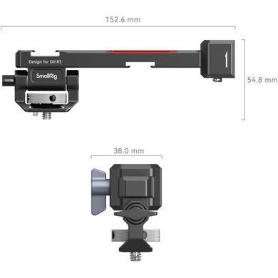 Фотографія - Шарнірне кріплення SmallRig Monitor Mount with NATO Clamp for Select DJI RS Series (3026B)