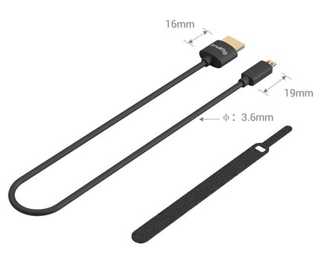 Фотографія - HDMI Кабель SmallRig Ultra Slim 4K HDMI Cable (D To A) 35cm (3042)