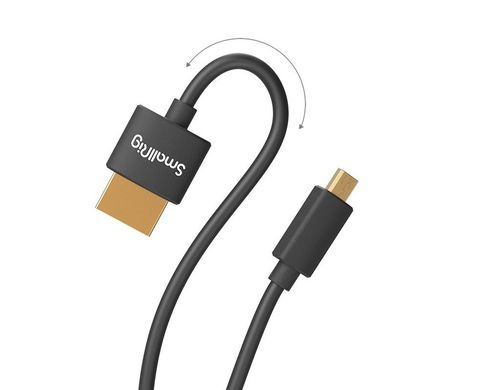 Фотографія - HDMI Кабель SmallRig Ultra Slim 4K HDMI Cable (D To A) 35cm (3042)