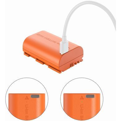 Фотографія - Акумулятор SmallRig LP-E6NH USB-C (Orange) 4968
