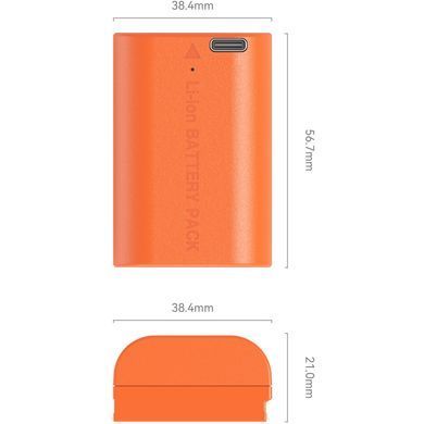 Фотографія - Акумулятор SmallRig LP-E6NH USB-C (Orange) 4968