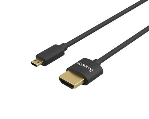 Фотографія - HDMI Кабель SmallRig Ultra Slim 4K HDMI Cable (D To A) 55cm (3043)
