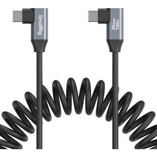Фотографія - USB-C кабель SmallRig 4793 (35 см, кутовий-кутовий, спіральний)