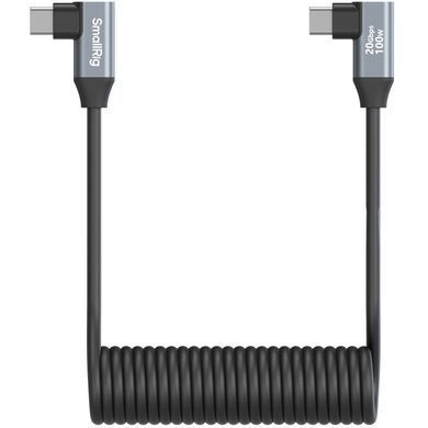 Фотографія - USB-C кабель SmallRig 4793 (35 см, кутовий-кутовий, спіральний)