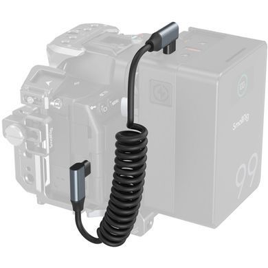 Фотографія - USB-C кабель SmallRig 4793 (35 см, кутовий-кутовий, спіральний)