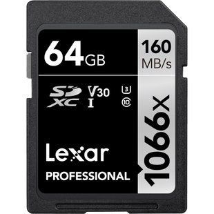 Фотография - Карта памяти Lexar SDXC UHS-I U3 V30 Professional 1066x