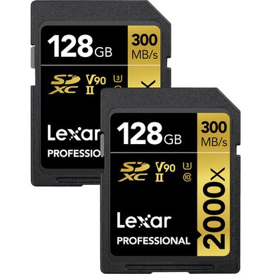 Фотографія - Карта пам'яті Lexar Professional 2000x UHS-II SDXC (2-Pack)