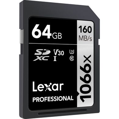 Фотография - Карта памяти Lexar SDXC UHS-I U3 V30 Professional 1066x