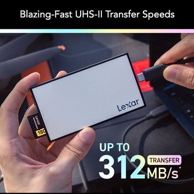 Фотография - Кардридер Lexar Professional Workflow UHS-II SD/micro SD (LPWF710N-4ANGL)