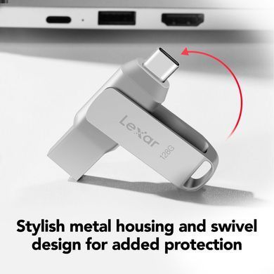 Фотография - Lexar 128GB JumpDrive Dual Drive D400 USB 3.2 Gen 1 USB-C / USB-A (2-Pack)