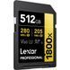 Фотография - Карта памяти Lexar Professional 1800x UHS-II SDXC (GOLD Series)