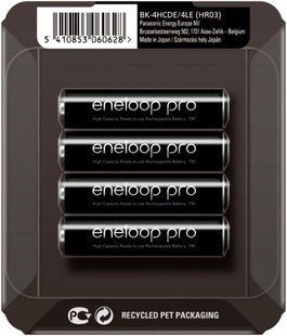 Фотография - Аккумуляторы Panasonic Eneloop Pro AAA 930mAh (BK-4HCDE/4LE)