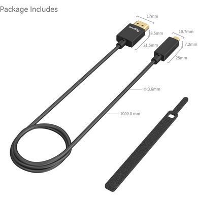 Фотографія - HDMI кабель SmallRig Ultra-Slim 4K HDMI Data Cable (D to A) 100см (4795)