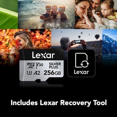 Фотография - Карта памяти Lexar Professional SILVER PLUS UHS-I microSDXC + SD adapter (LMSSIPL-BNANG)