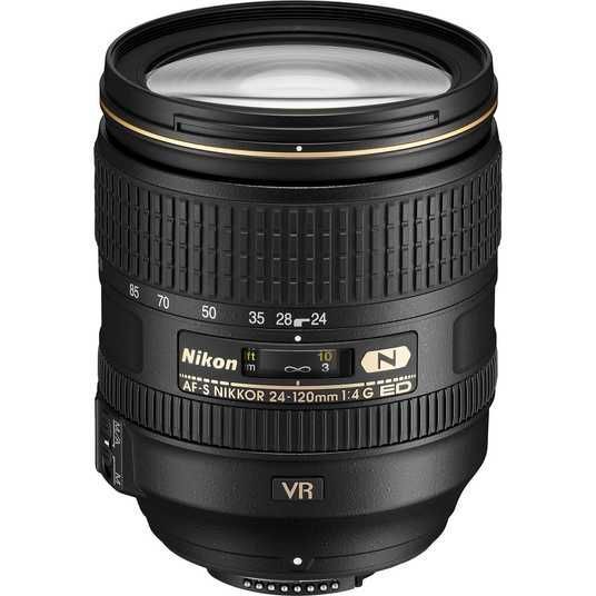レンズ(ズーム) Nikon AF-S NIKKOR 24-120mm F4 G ED VR ᐉ Купити Об'єктив Nikon AF-S 24-120mm f/4G ED VR в Києві