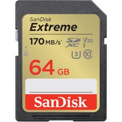 Фотографія - Карта пам'яті SanDisk SDXC UHS-I U3 V30 Extreme (SDSDXV)