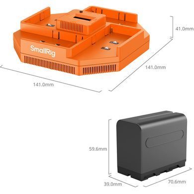 Фотография - Зарядное устройство SmallRig + 4 аккумулятора NP-F970 (4834)