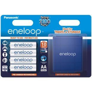 Фотография - Аккумуляторы Panasonic Eneloop AA 1900mAh с кейсом