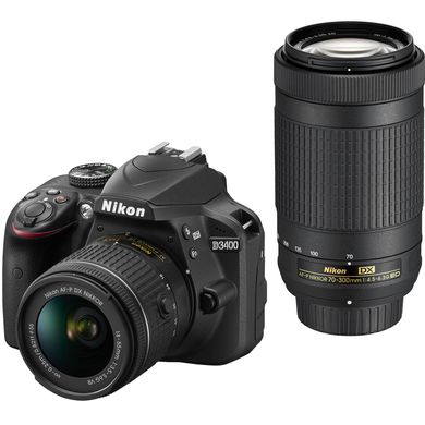 Фотография - Nikon D3400 kit 18-55mm + 70-300mm VR