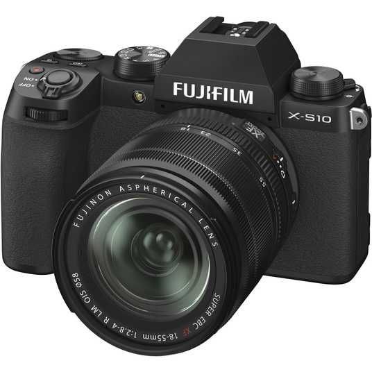 ᐉ Купить Фотоаппарат Fujifilm X-S10 kit 18-55mm (Black) в Киеве