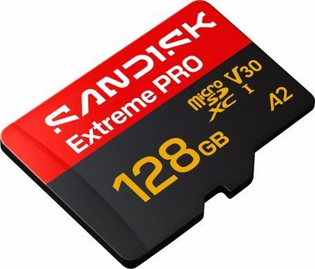 Фотография - Карта памяти SanDisk microSDXC UHS-I U3 Extreme Pro A2 + SD Adapter (SDSQXCJ)
