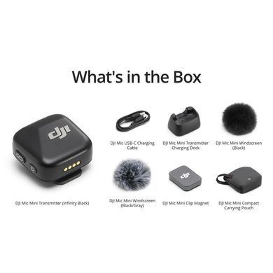 Фотография - Передатчик DJI Mic Mini Infinity Black (CP.RN.00000431.01)