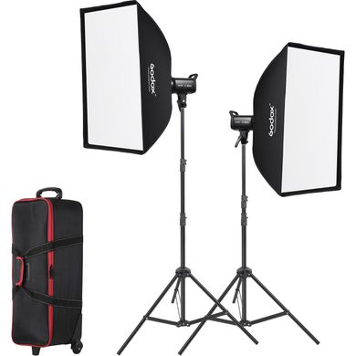 Фотографія - Набір постійного світла Godox SL100Bi-K2 Softbox Kit