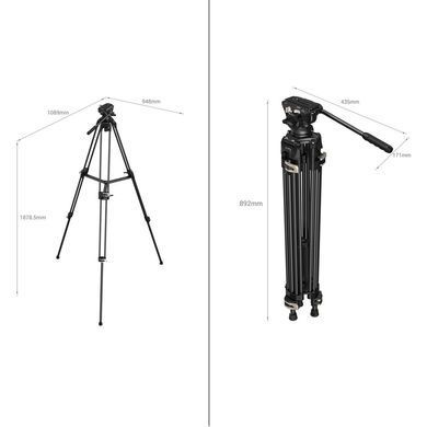 Фотографія - Штатив SmallRig AD-01 Heavy-Duty Tripod with Fluid Head (3751B)