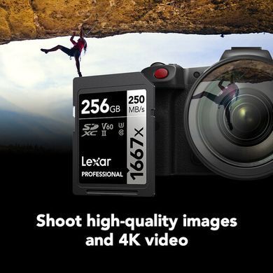 Фотография - Карта памяти Lexar Professional 1667x UHS-II SDXC