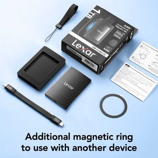 ᐉ Купить Внешний SSD-диск Lexar SL500 1 TB with Magnetic Set