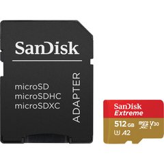 Фотографія - Карта пам'яті SanDisk microSDXC UHS-I U3 Extreme A2 + SD Adapter (SDSQXA)
