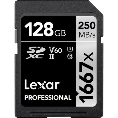 Фотографія - Карта пам'яті Lexar 128GB Professional 1667x UHS-II SDXC (2-pack)