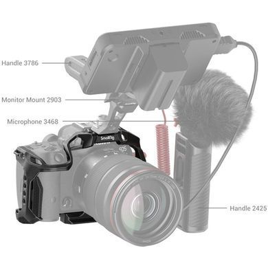 Фотография - Клетка для камеры SmallRig &ldquo;Black Mamba&rdquo; Cage for Canon EOS R7 (4003B)