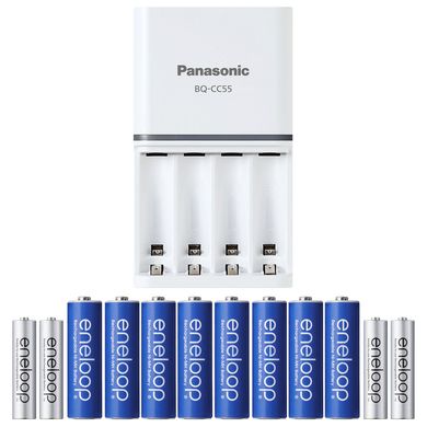 Фотографія - Зарядний пристрій з акумуляторами Panasonic Eneloop Quick Charger BQ-CC55