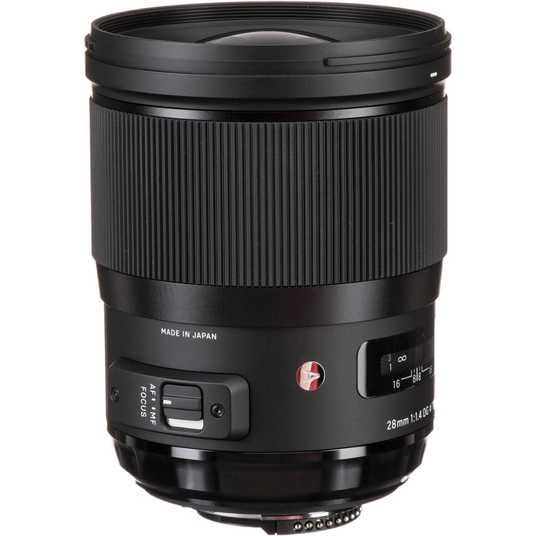 ᐉ Купити Об'єктив Sigma 28mm f/1.4 DG HSM Art (для Nikon) в Києві