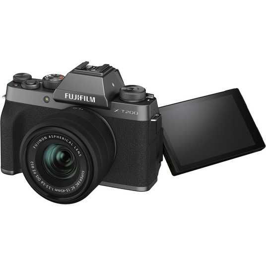 ᐉ Купить Фотоаппарат Fujifilm X-T200 Kit 15-45mm (Dark Silver) в