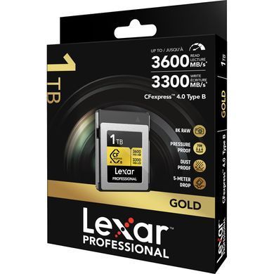 Фотография - Карта памяти Lexar Professional GOLD CFexpress 4.0 Type B (LCXEXP4)