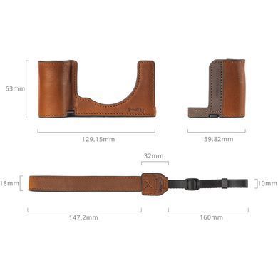 Чохол SmallRig Half Case with Strap for Sony a7C II / a7CR (Brown) 5015