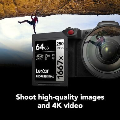 Фотографія - Карта пам'яті Lexar Professional 1667x UHS-II SDXC (2-pack)