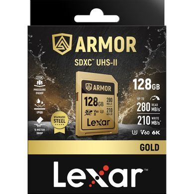 Фотография - Карта памяти Lexar ARMOR Gold UHS-II SDXC (LSDAMGL)