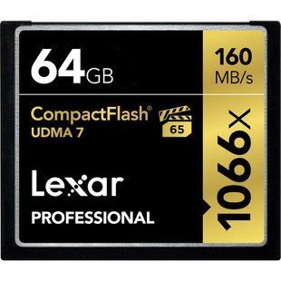Фотография - Карта памяти Lexar CompactFlash 1066x Professional