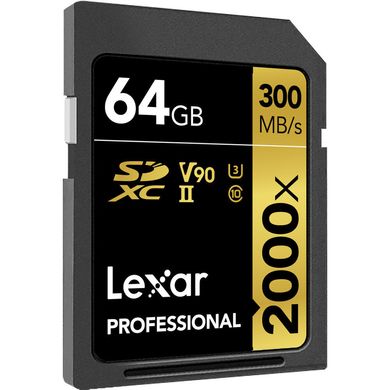 Фотографія - Карта пам'яті Lexar Professional 2000x UHS-II SDXC (2-Pack)