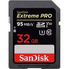 Фотографія - Карта пам'яті SanDisk 32GB SDHC UHS-I U3 Extreme Pro (SDSDXXG-032G-GN4IN)