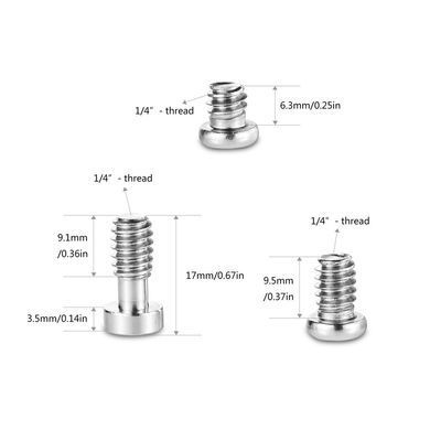 Фотография - Набор шестигранных винтов 1/4"-20 с ключом (12шт.) SmallRig (1713)